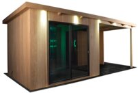 Záhradná sauna GS 4024A-DC-G2 Bio pec, 630x330cm