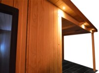 Záhradná sauna GS 4024A-DC-G2 Bio pec, 630x330cm