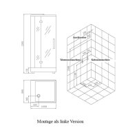 AWT DZ960F8 parný sprchový box obdĺžnik 100x90x226 biela / ľava