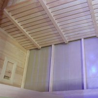 Sauna AWT B1105C topoľ, 180x180  9 kW EOS BiO-Max