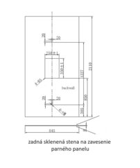 Parný sprchový panel F15 čierny