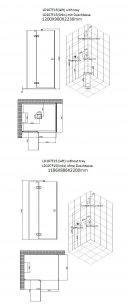 AWT LD107F15 parný sprchový box120x90